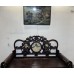 07029   Antique rosewood with marble inlay 3 set arm chair.  ####SOLD ###