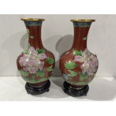 20021   Cloisonne vase