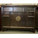 01012  Antique black sideboard