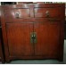 01023 . Antique red sideboard