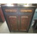 01027 Antique Red and Gold painting sideboard    ***SOLD***