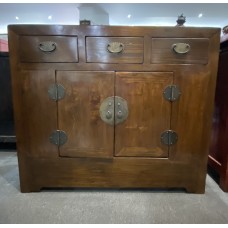 01036 Antique elmwood sideboard