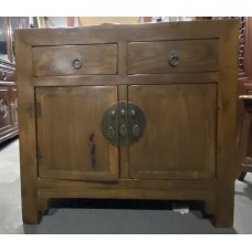 01040  Antique elm sideboard