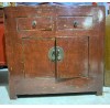 01046   Antique red sideboard 