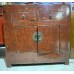 01046   Antique red sideboard 