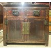 01055   Antique elm sideboard