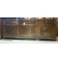 01063  Antique elm sideboard