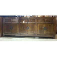 01063  Antique elm sideboard