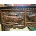 02047   Antique Red carved side table    ***SOLD***