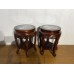 07027   Rosewood round seat