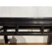 07032   Black elmwood bench