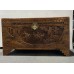 06008   Antique carved camphor wood trunk