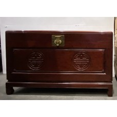 06009   Antique rosewood trunk