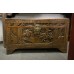 06010    Antique carved camphor wood trunk 