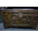 06010    Antique carved camphor wood trunk 