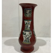 15071 Red vase    ***SOLD***