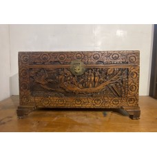 06013   Antique camphor wood trunk   ###SOLD###