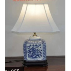 12006   1 pair blue white table lamp   ### SOLD ###