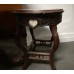 13003 chinese antique rosewood round dinning table with marble top   ###SOLD###