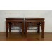 05008 . Pair of chinese elm wood tea table