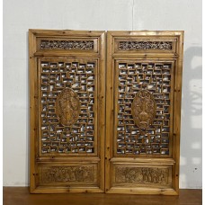 10019 1 pair elm wood wall hanging