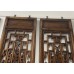 10018. Pair of elm wood wall hanging