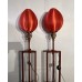 12003  1 pair ele wood floor lamp   ### SOLD ##