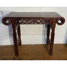 02027   Antique chinese rosewood hall table   