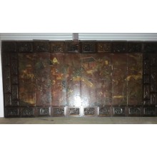 11004 . 10 panel large antique screen ### SOLD ###