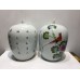 15023 . pair family rose jar